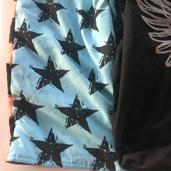 Vtg Surface Surfwear Mens Swim Suit Trunks Size 34 Patriotic Eagle Blue Bathing - Picture 4 of 11